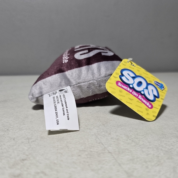 Snack On Snacks Hersheys Chocolate Bar  8” Plush Bean Bag NEW With Tags Candy - Picture 6 of 12